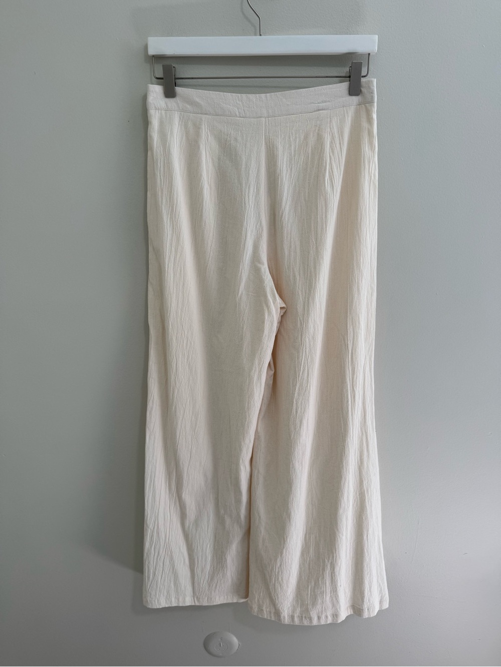 Altar'd State NWT Cream Wide Leg Cotton Trousers - Picture 3 of 6